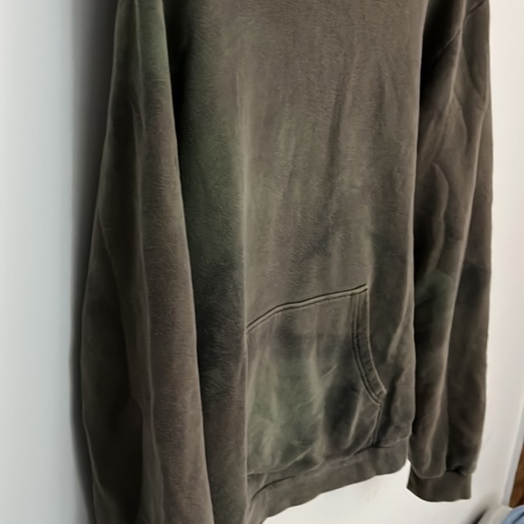John Elliott Tie Dye Hoodie Green Size 3 (Large) - Picture 2 of 5